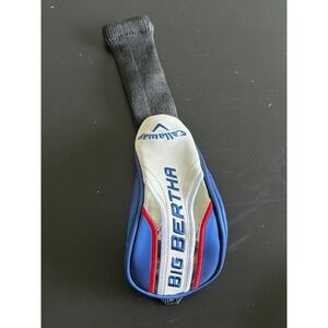 Callaway Big Bertha Hybrid/Rescue Headcover 2h 3h 4H 5H Blue White Sock Pullover